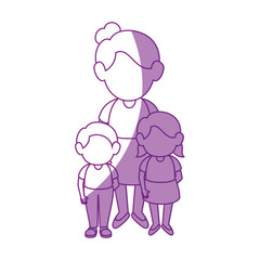 women with kids icon vector illustration graphic design