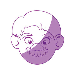 old man face icon vector illustration graphic design