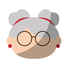 old women face icon vector illustration graphic design