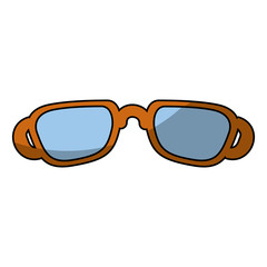 isolated cute glasses icon vector illustration graphic design