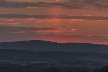 Naklejka premium zachód słońca 