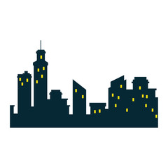 Obraz premium isolated city view icon vector illustration graphic design