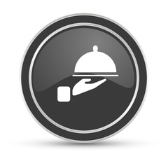 Schwarzer Button - Kellner