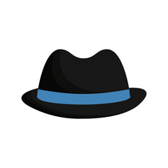 hat accessory icon over white background vector illustration