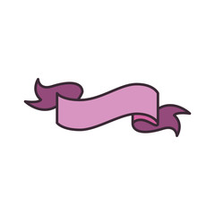 cute purple banner icon vector illustration graphic design