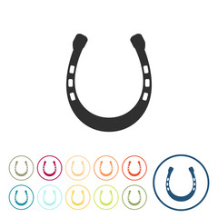 Runde Schaltfl&auml;chen - Hufeisen