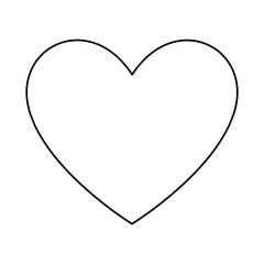 heart icon over white background vector illustration