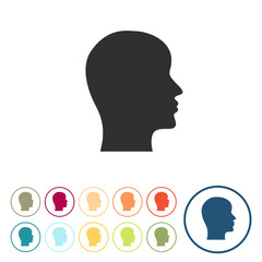 Runde Schaltflächen - Kopf