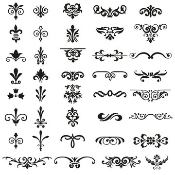 Calligraphic retro elements and page decoration Vintage Vector Design Ornaments