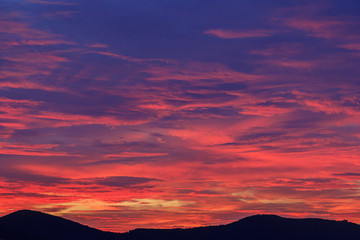 View of wonderful sky after heavy rain 
