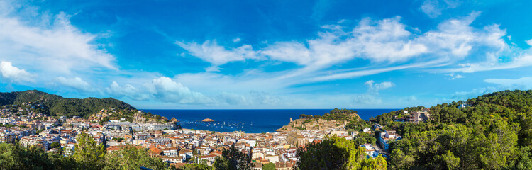 Beach at Tossa de Mar and fortress