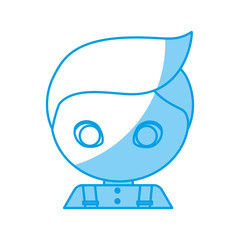 man face icon over white background vector illustration