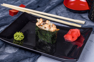 gunkan Spicy eel sushi