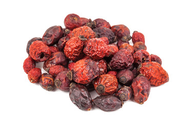 heap of dried dog-rose