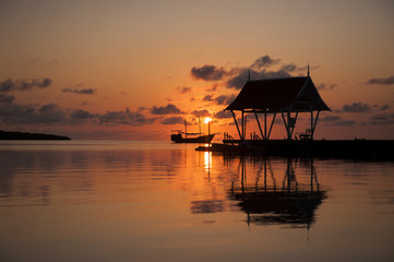 Fototapeta na wymiar mauritius sunset