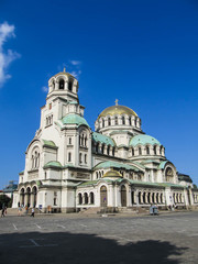 Fototapeta na wymiar Alexander Nevsky cathedral in Sofia, Bulgaria