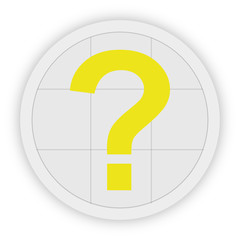 Icon Schaltfläche - Fragezeichen