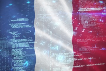 Composite 3d image of virus background