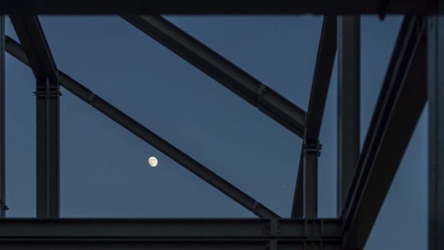 4K Mondverlauf Zeitraffer