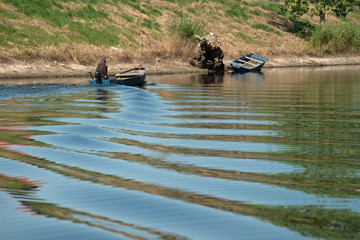 Boat on a river