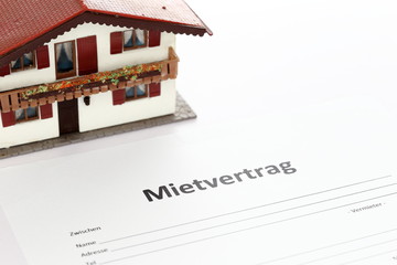 Mietvertrag als Symbol