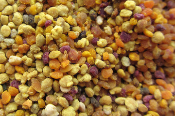 Bee pollen background