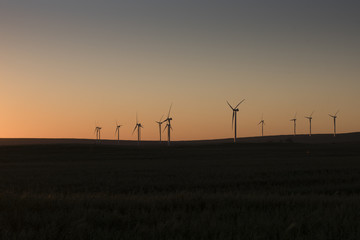 Fototapeta na wymiar Wind turbines