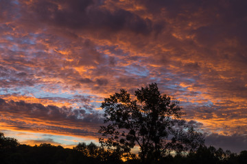 Naklejka premium Coucher de soleil