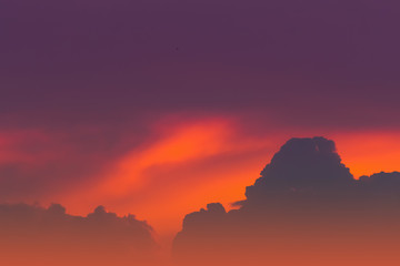 Evening sunlight orange hot zone.