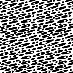 Memphis style hand drawn textured seamless pattern
