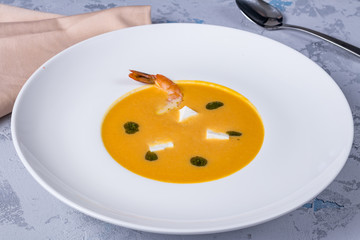 Cream soup of pumpkin