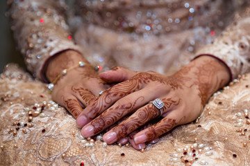 Brides hands