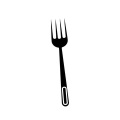 fork icon over white background vector illustration