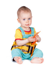 Children with toy tools