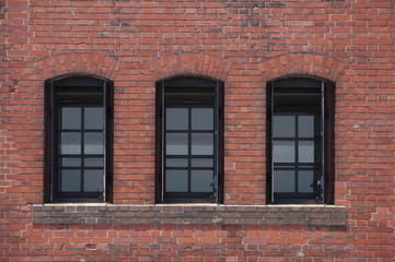 Obraz premium みなとみらい 横浜赤レンガ倉庫 壁