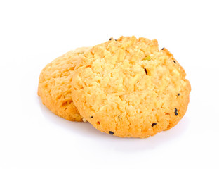 cookies on white background