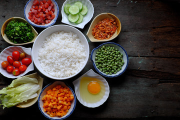 food material for fried rice