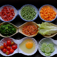 food material for fried rice