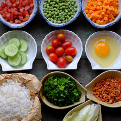 food material for fried rice