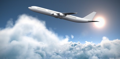 Naklejka na ściany i meble Composite 3d image of graphic airplane