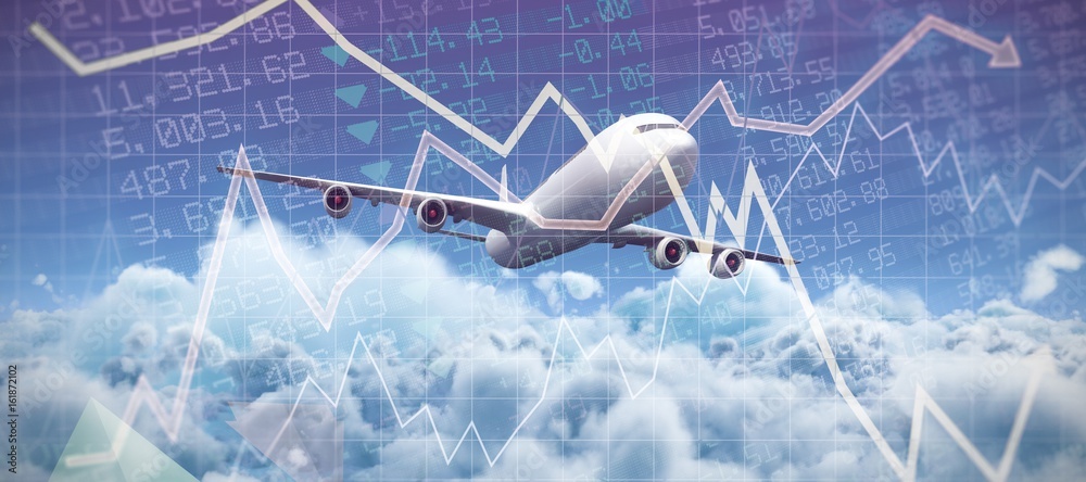 Canvas Prints composite 3d image of graphic airplane