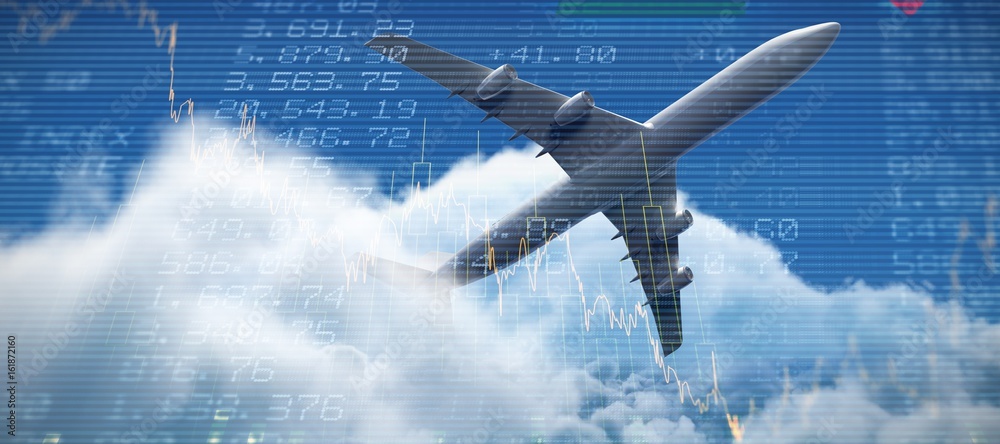 Canvas Prints composite 3d image of airplane
