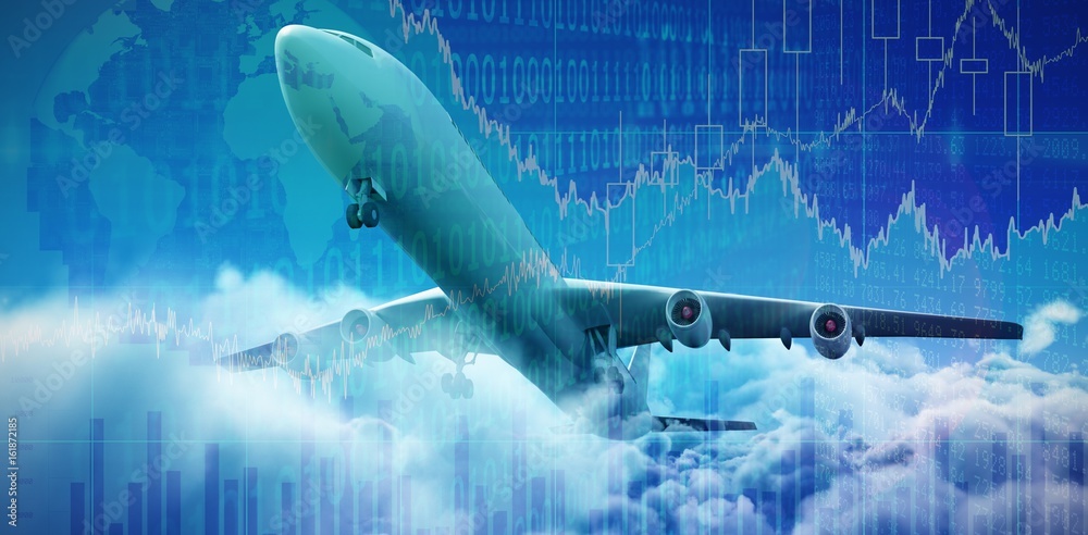 Canvas Prints composite 3d image of graphic airplane