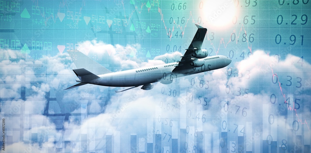 Canvas Prints composite 3d image of graphic airplane