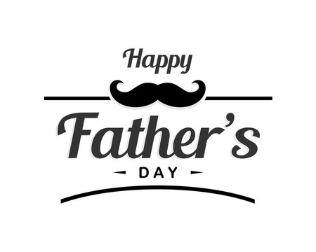 Happy father's day logo design vector
