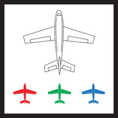 Graphic drawing of airplane