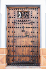 Wooden front door