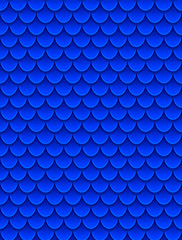 Seamless pattern of colorful blue fish scales. Fish scales, dragon skin, Japanese carp, dinosaur skin, pimples, reptile, snake skin, shingles. © ✦ Bizarre Factory ✦