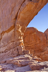 Close up to Windows formation at Arches National Park in Utah