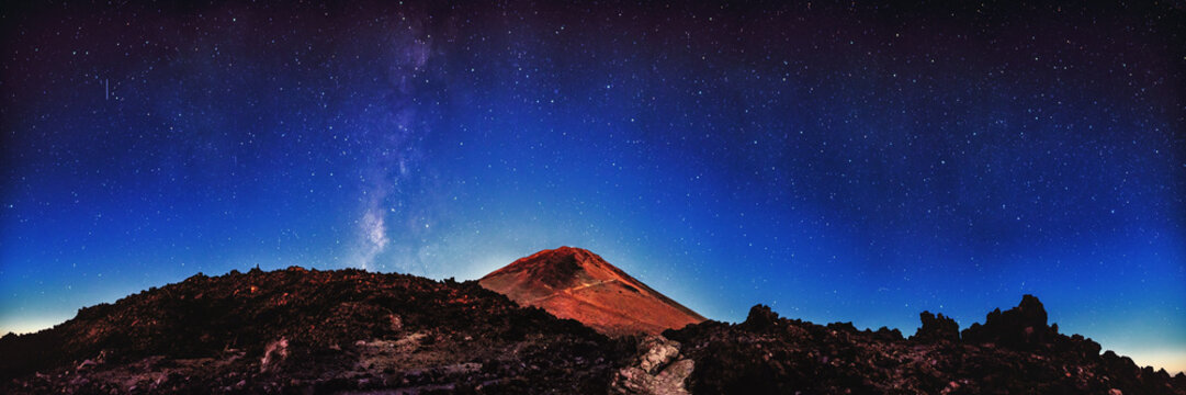 Teneriffa, Pico del Teide, Milky Way and Stars